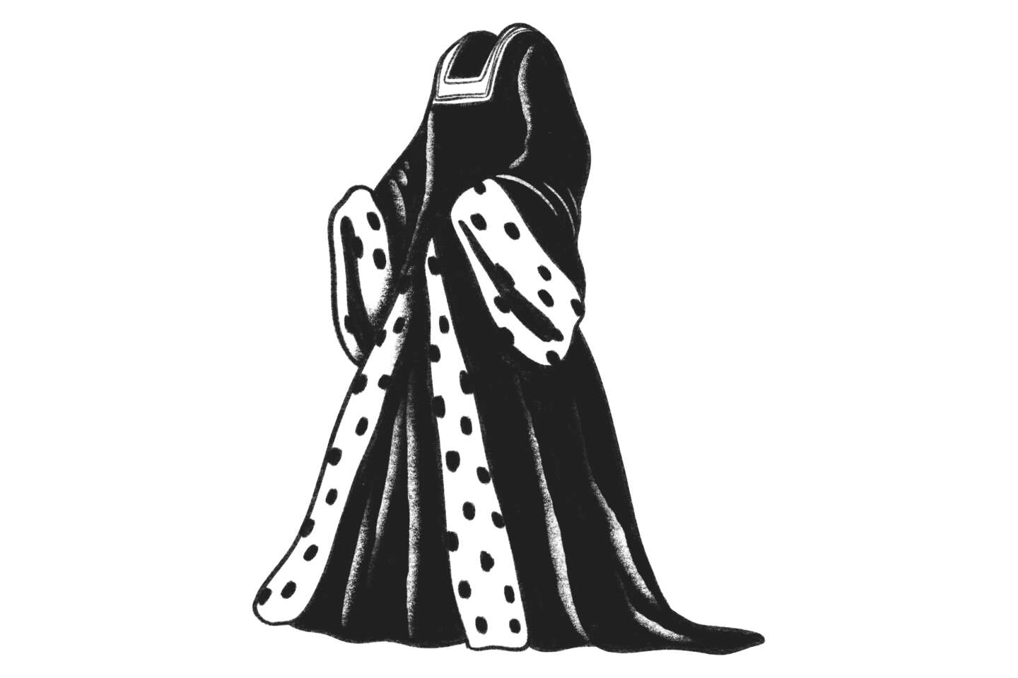 La robe de deuil d’Anne de Bretagne passe du blanc au noir