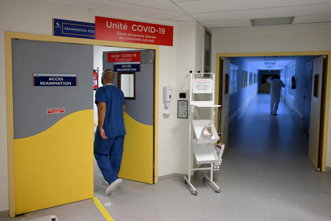 Le service de réanimation de l’hôpital de la Timone, à Marseille, le 5 janvier 2022.
