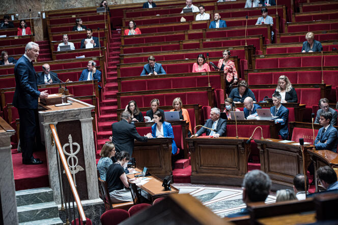 Bruno Le Maire, during the discussion on the 'rectifying budget' for 2022, at the Assemblée Nationale, on July 22, 2022.