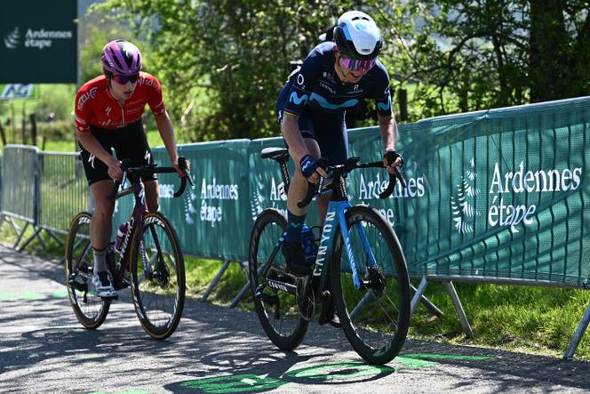 L'olandese Annemiek van Vleuten, della squadra Movistar, qui durante Liegi-Bastonne-Liegi il 24 aprile 2022, è la favorita del Tour de France Women.