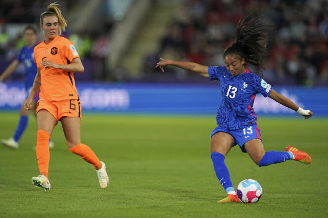 France's Selma Bacha at the New York Stadium in Rotherham (England), July 23, 2022.
