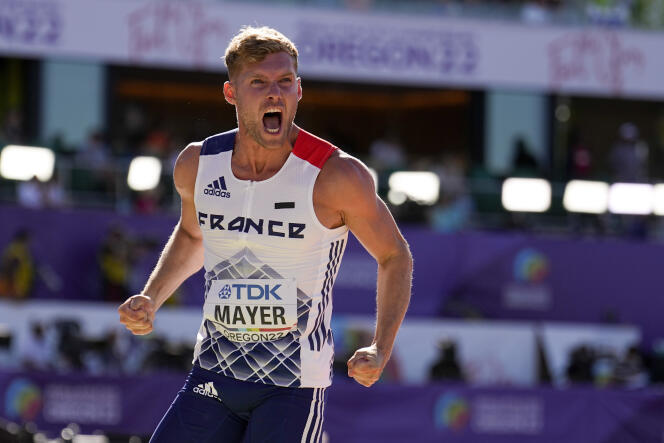 After the abandonment of the favorite, Damian Warner, Kevin Mayer will be in contention for the gold medal in the decathlon on Sunday in Eugene. 