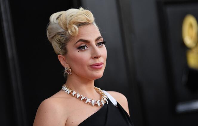 Lady Gaga bij de 64e Grammy Awards in Las Vegas op 20 juli 2022.