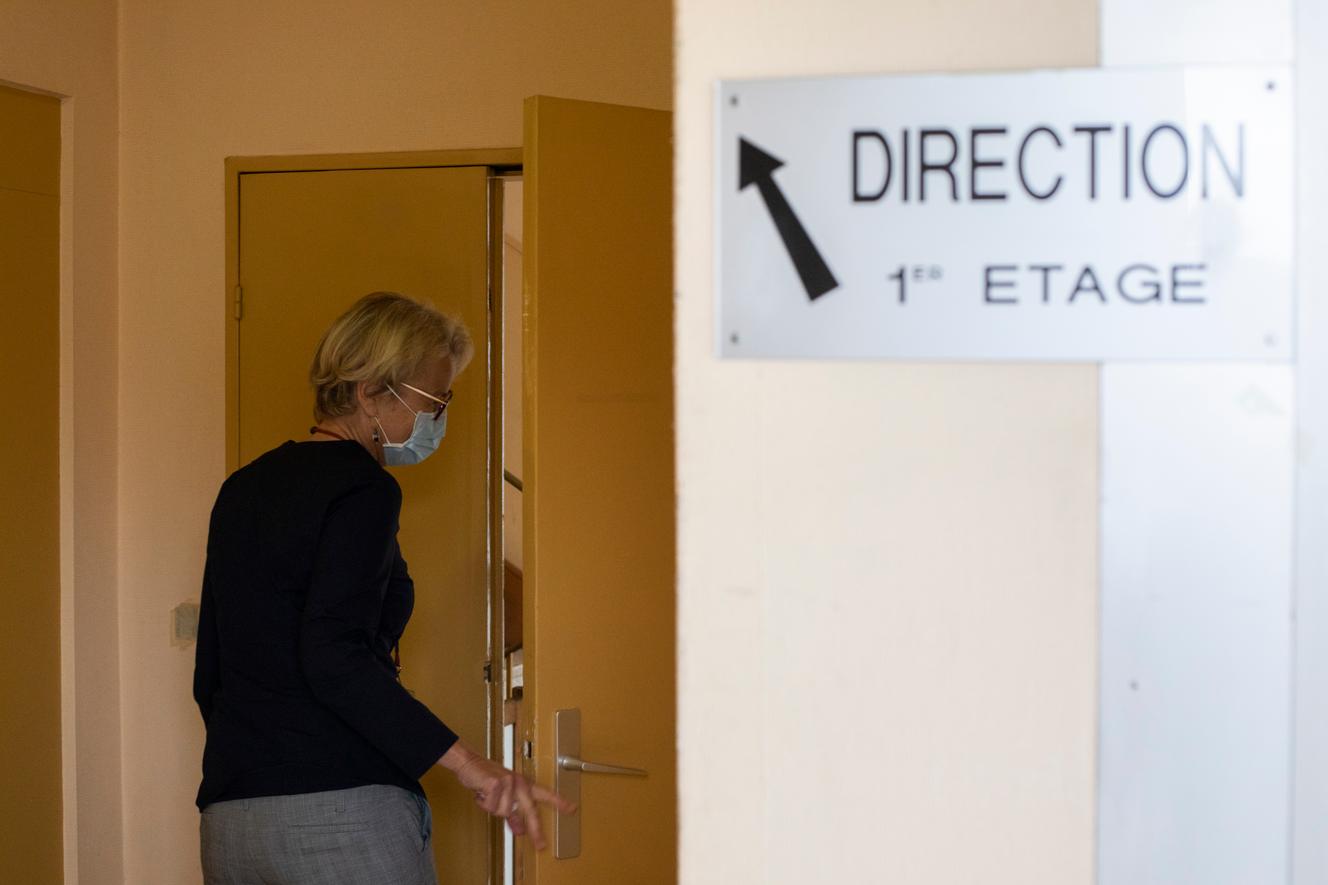 Elisabeth Calmon, de retour d'un déjeuner pris en 15 minutes à la cantine le 30 juin 2022.