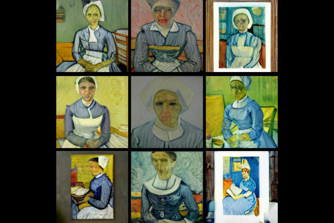Une infirmière façon Van Gogh, telle que créée par Craiyon.