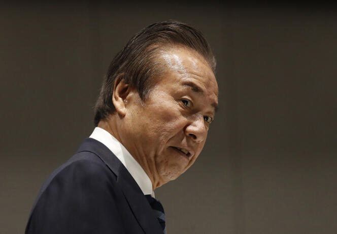 Haruyuki Takahashi en mars 2020, alors qu’il était membre du comité exécutif du comité d’organisation des JO de Tokyo.