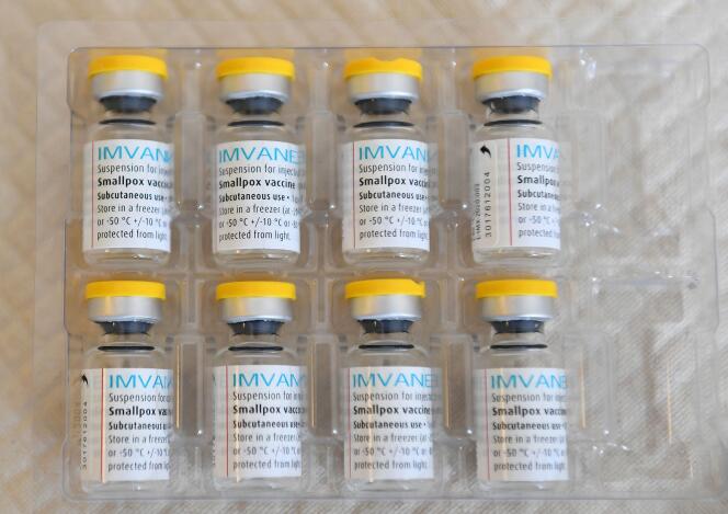 Doses of Imvanex vaccine against monkeypox, in Paris, July 27, 2022.