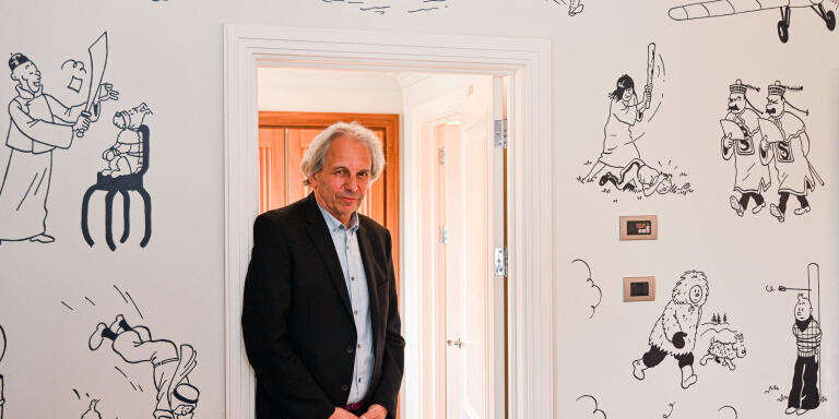 Nick Rodwell during the inauguration of the first Tintin Suite Room at the Hotel Amigo from Rocco Forte Group in Brussels, Belgium on June 10, 2021. Photo by Pool/F.Andrieu/Agencepeps/Isopix/ABACAPRESS.COM