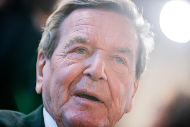 L’ancien chancelier allemand Gerhard Schröder, à Berlin, le 9 décembre 2021.