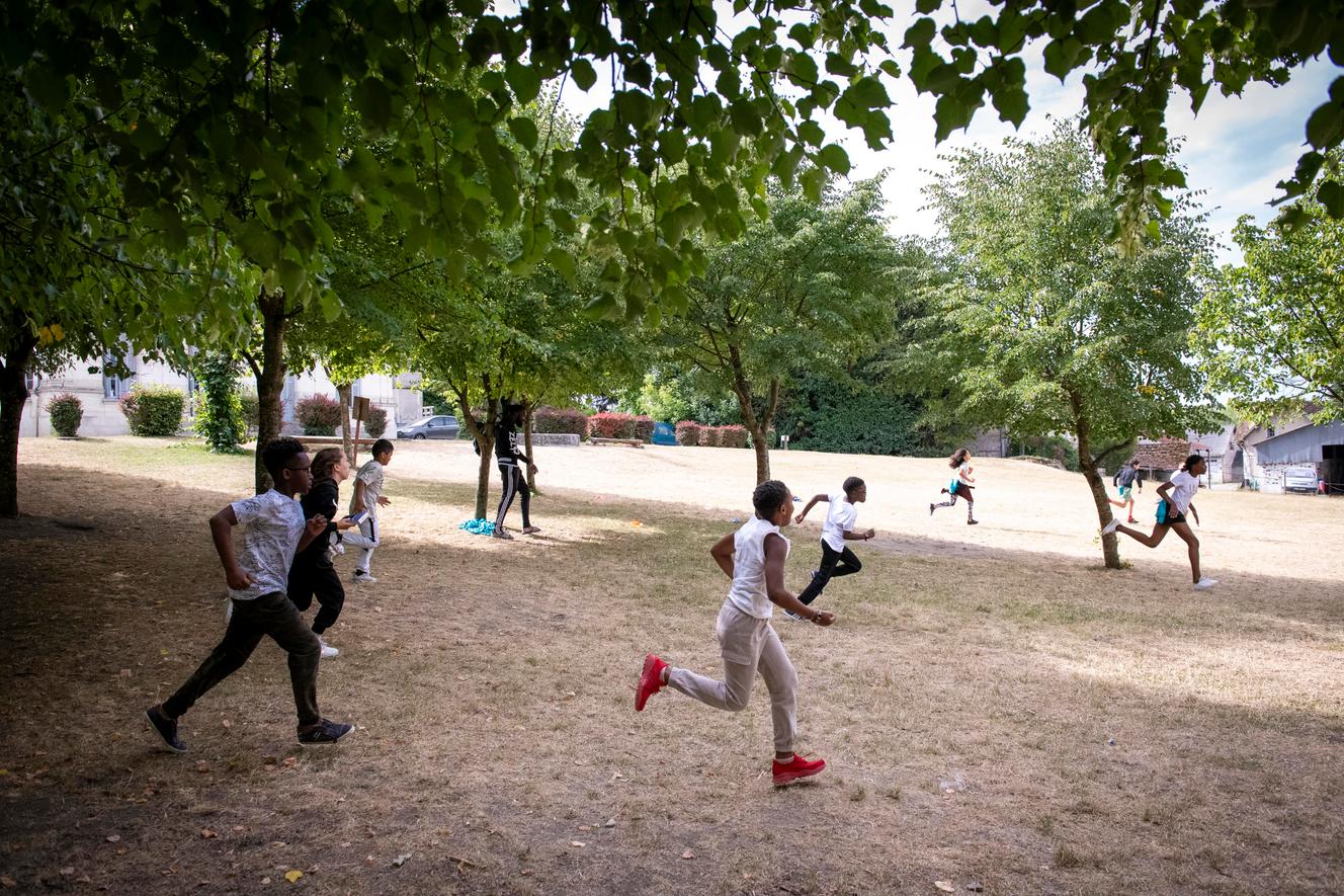 Lors du séjour intercommunal des communes d’Epinay-sous-Sénart, Boussy-Saint-Antoine, Quincy-sous-Sénart, et Varennes-Jarcy, à Saint-Cyran-du-Jambot (Indre), le 28 juillet 2022.