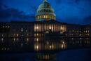 WASHINGTON, DC - AUGUST 06: The U.S. Capitol building is seen on the evening of August 6, 2022 in Washington, DC.The U.S. Senate plans to work through the night to vote on the Inflation Reduction Act, expected to conclude on Sunday, August 7th. Anna Rose Layden/Getty Images/AFP
== FOR NEWSPAPERS, INTERNET, TELCOS & TELEVISION USE ONLY ==