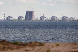 La centrale de Zaporijia, en avril 2022, est le plus grand complexe nucléaire en Europe. Elle est sous contrôle russe avec un personnel ukrainien.