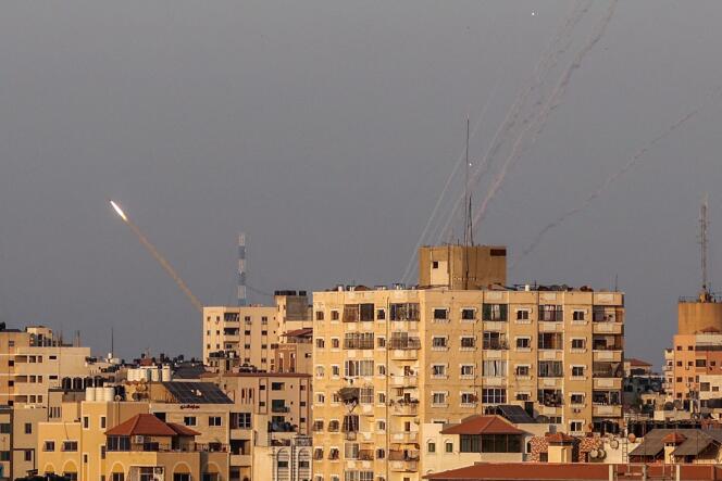 Des roquettes tirées vers Israël à partir de Gaza, le 7 août 2022.
