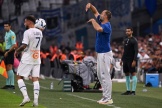 L’entraîneur de l’Olympique de Marseille (OM), Ior Tudor, lors du match de Ligue 1 contre Reims, dimanche 7 août. 