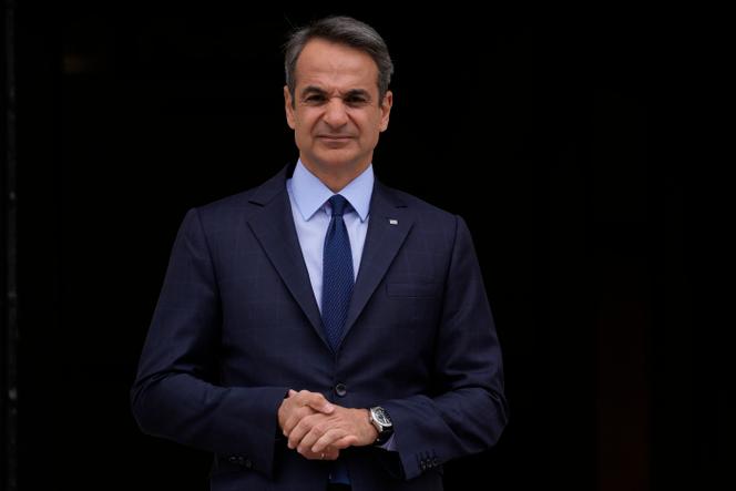 El primer ministro griego Kyriakos Mitsotakis en Atenas el 6 de mayo de 2022.