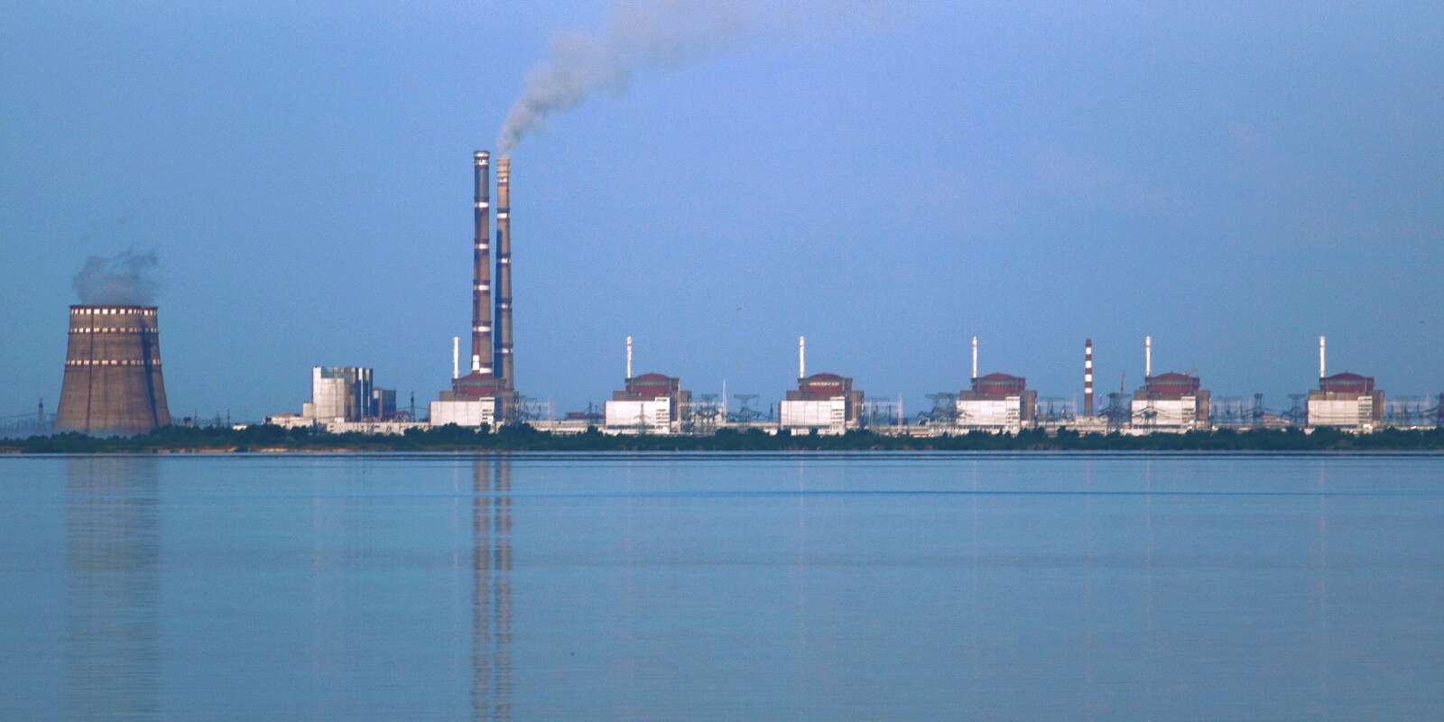 La centrale nucléaire de Zaporijia en Ukraine, la plus grande d’europe.