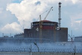 La centrale nucléaire de Zaporijia, sous contrôle russe, à l’extérieur de la ville d’Enerhodar (Ukraine), le 4 août 2022.