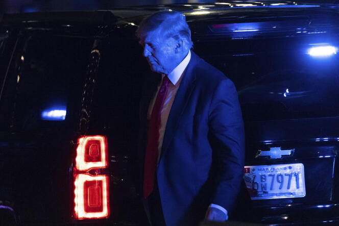 Former US President Donald Trump at Trump Tower in New York on August 9, 2022.