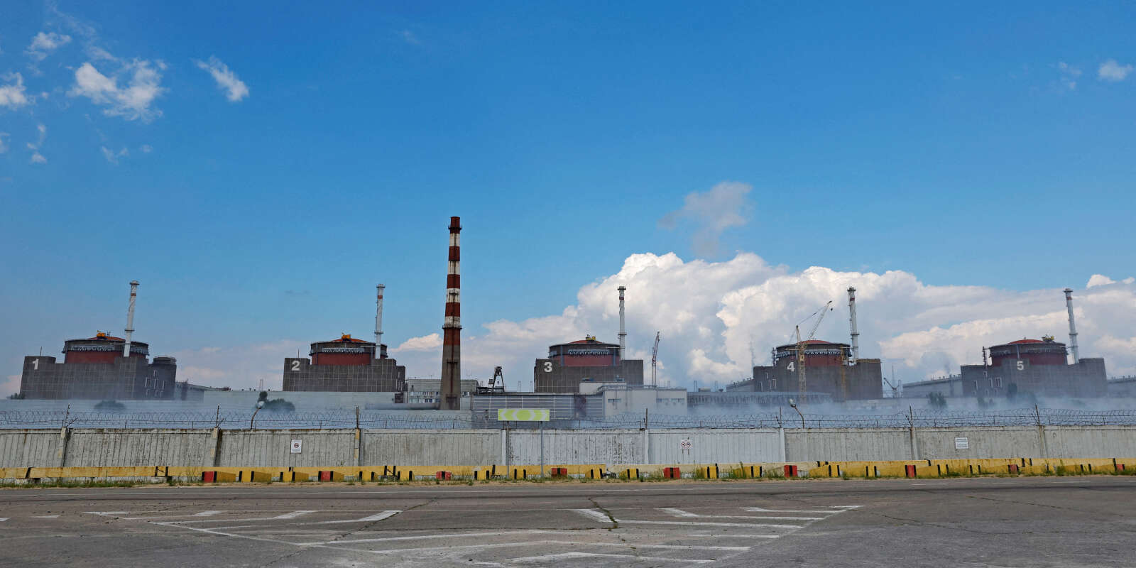 La centrale nucléaire de Zaporijia, le 4 août 2022. 