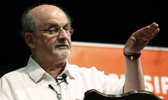 Salman Rushdie lors du Mississippi Book Festival, à Jackson (Mississippi), le 18 août 2018. 