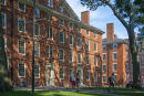 Students and visitors in the Old Yard of Harvard Yard, Harvard University, Cambridge, Boston, Massachusetts, USA (Sergi Reboredo / VWPics via AP Images)
