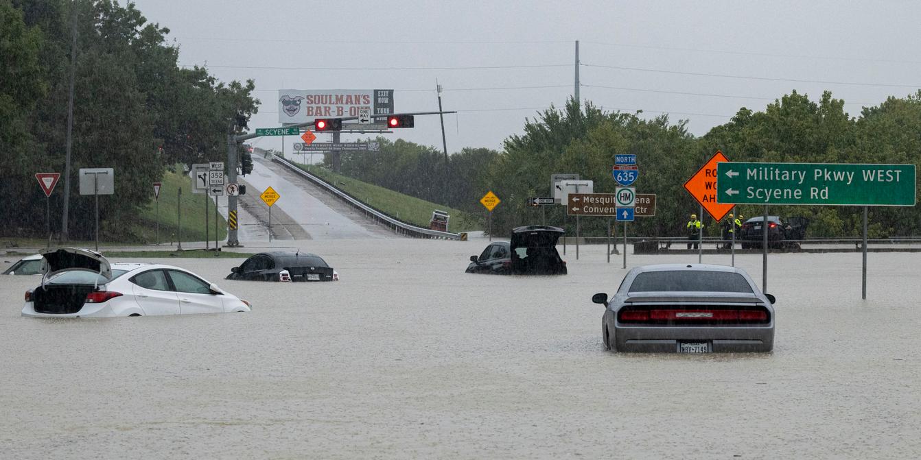 Record rains hit Dallas, Texas, causing major flooding