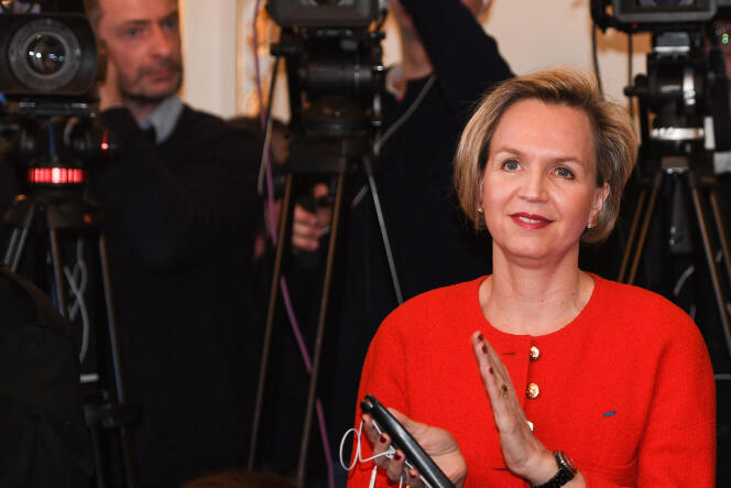 La ex número dos de los republicanos, Virginie Calmels, el 14 de febrero de 2019, en Burdeos.  (Foto MEHDI FEDOUACH / AFP)