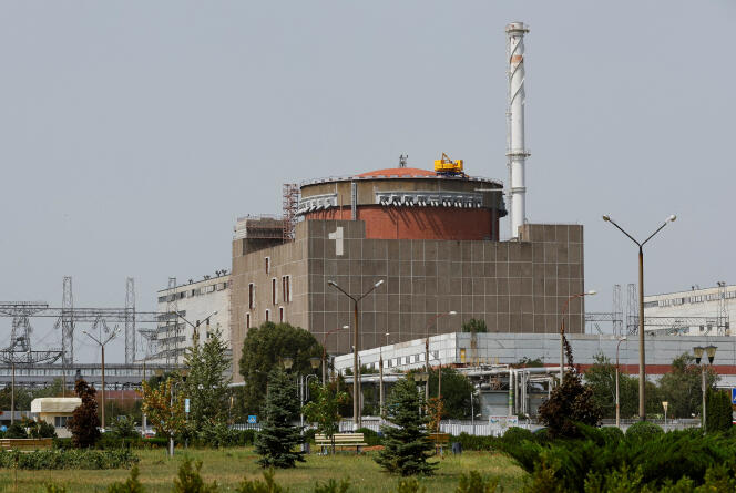 La centrale nucléaire de Zaporijia (Ukraine), le 22 août 2022.