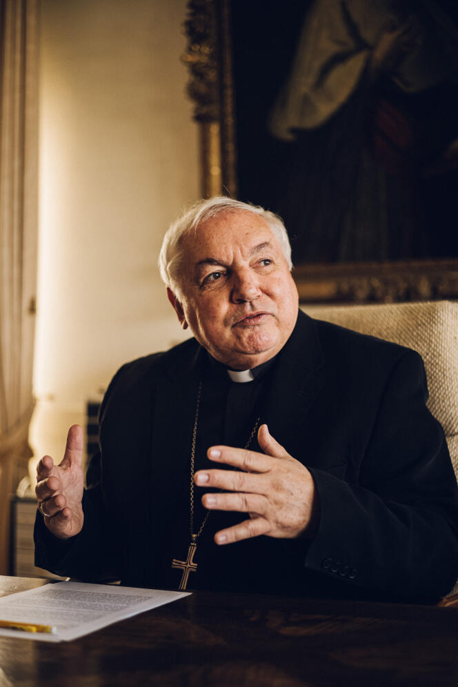 L’archevêque de Marseille, Jean-Marc Aveline, le 16 avril 2021. 