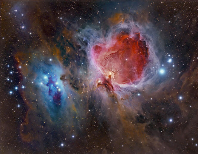 La grande nébuleuse d’Orion, également connue sous le nom de M42. 