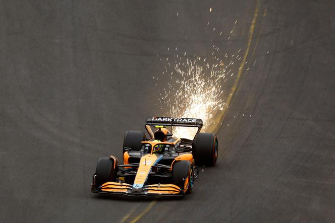 pas de Grand Prix de France en 2023 ; Monaco maintenu 2 La McLaren du Britannique Lando Norris, au Grand Prix de Belgique, à Spa-Francorchamps, le 27 août 2022.