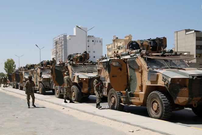 Les forces libyennes deployed in Tripoli, le 27 août 2022.