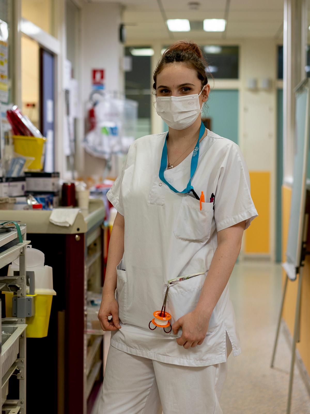 Brenda, infirmière aux urgences du centre hospitalier d’Argenteuil (Val-d’Oise), le 24 juin 2022.