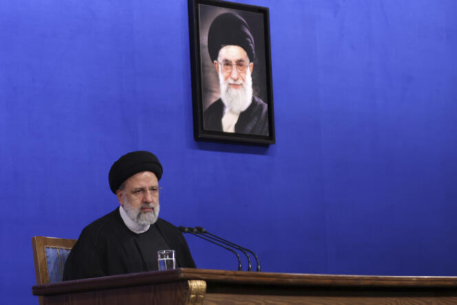 Iranian President Ebrahim Raissi in Tehran on August 29