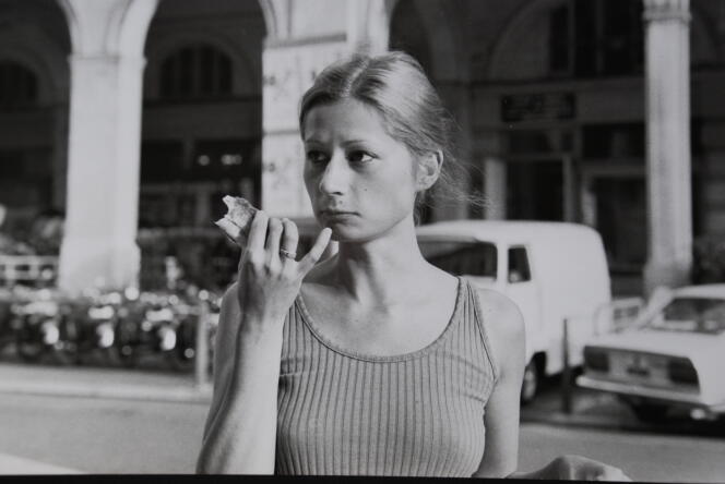 Catherine Millet, in Nice, in 1970. 
