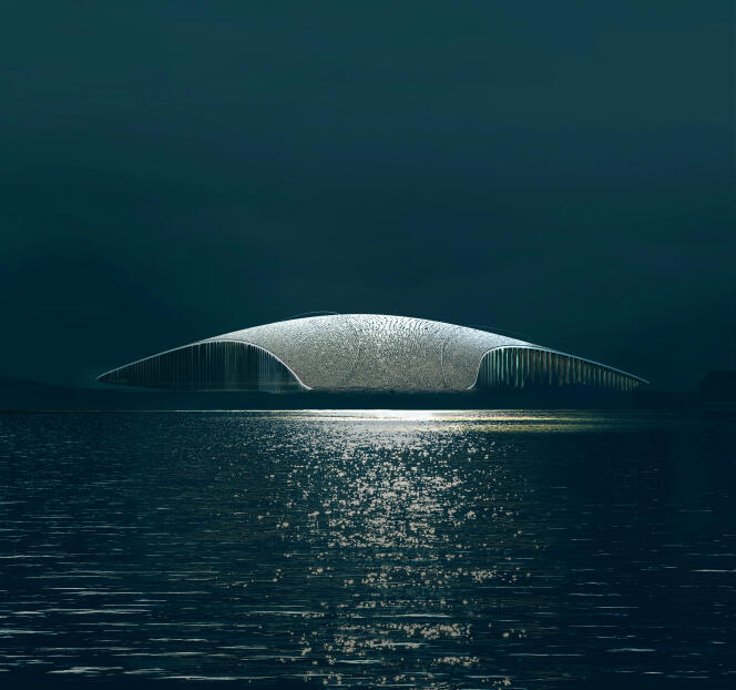 “The Whale”, project in Norway by Dorte Mandrup, 2022. 