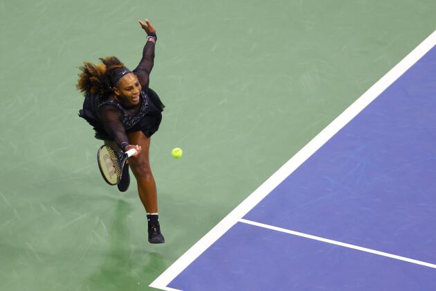 Serena Williams, during her match against Anett Kontaveit, in the second round of the US Open, in New York, on August 31, 2022.