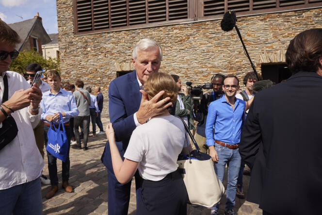 Michel Barnier, at the Young LR campus, in Angers, on September 3, 2022.