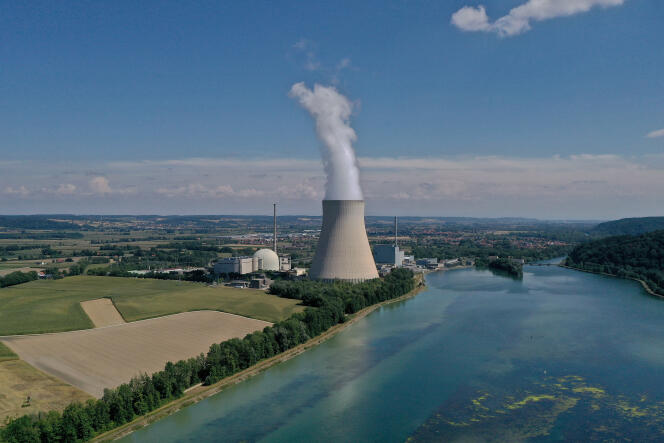 Aerial view of the Isar nuclear power plant on August 14, 2022 in Essenbach, Germany.
