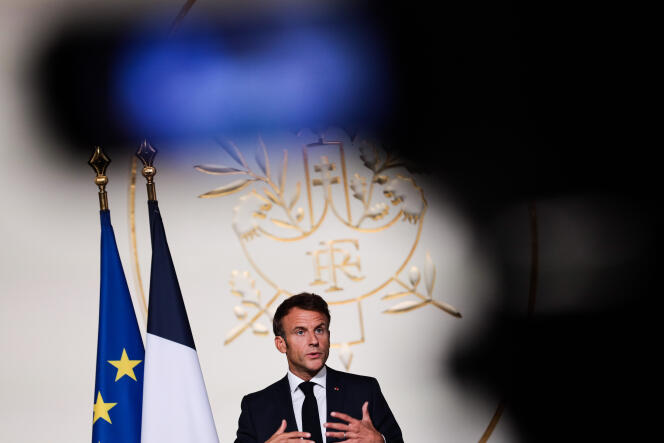 Emmanuel Macron, in Paris, September 1, 2022.