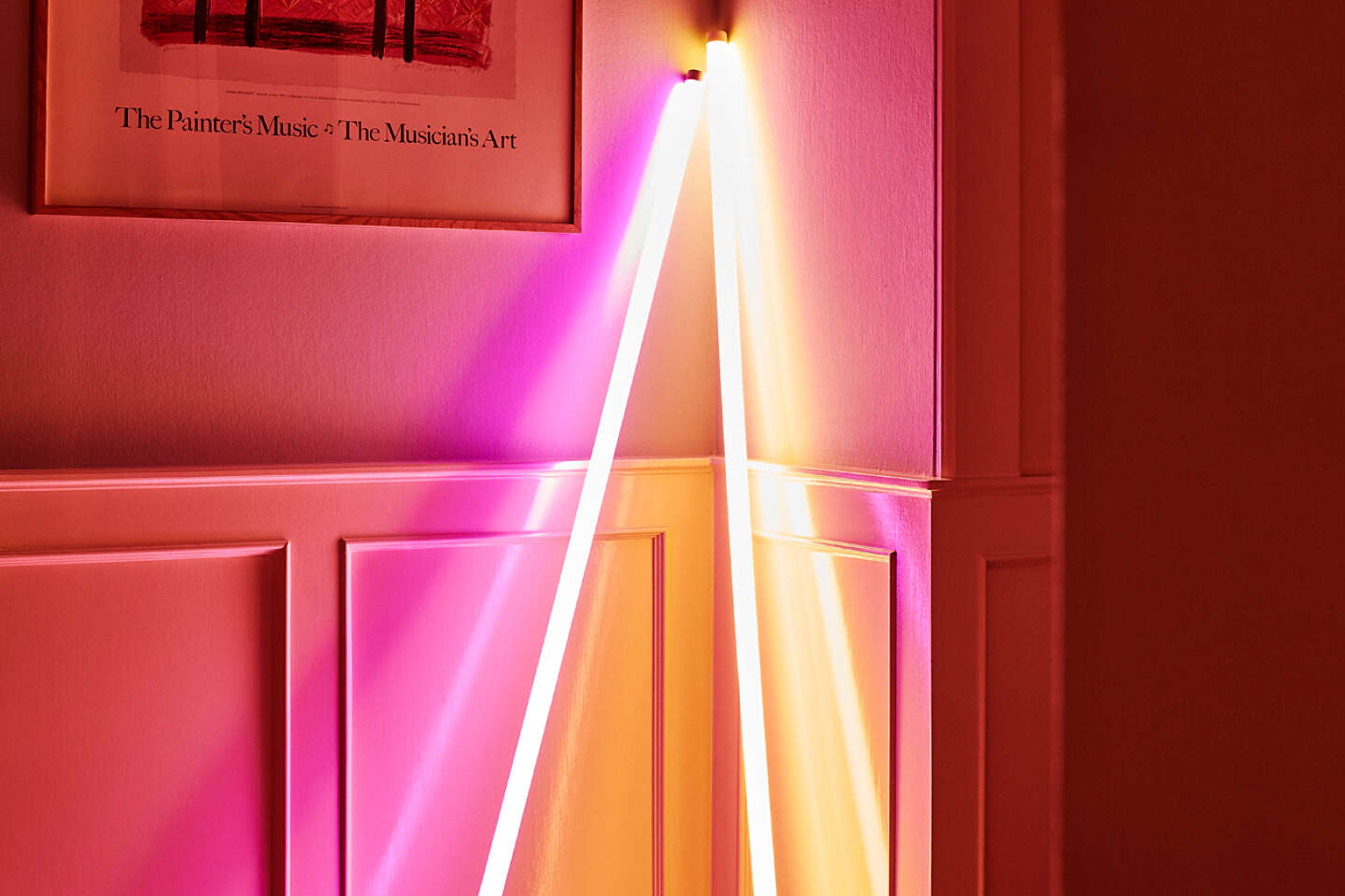 Panneau néon pour retour vers le futur, Tube en verre véritable