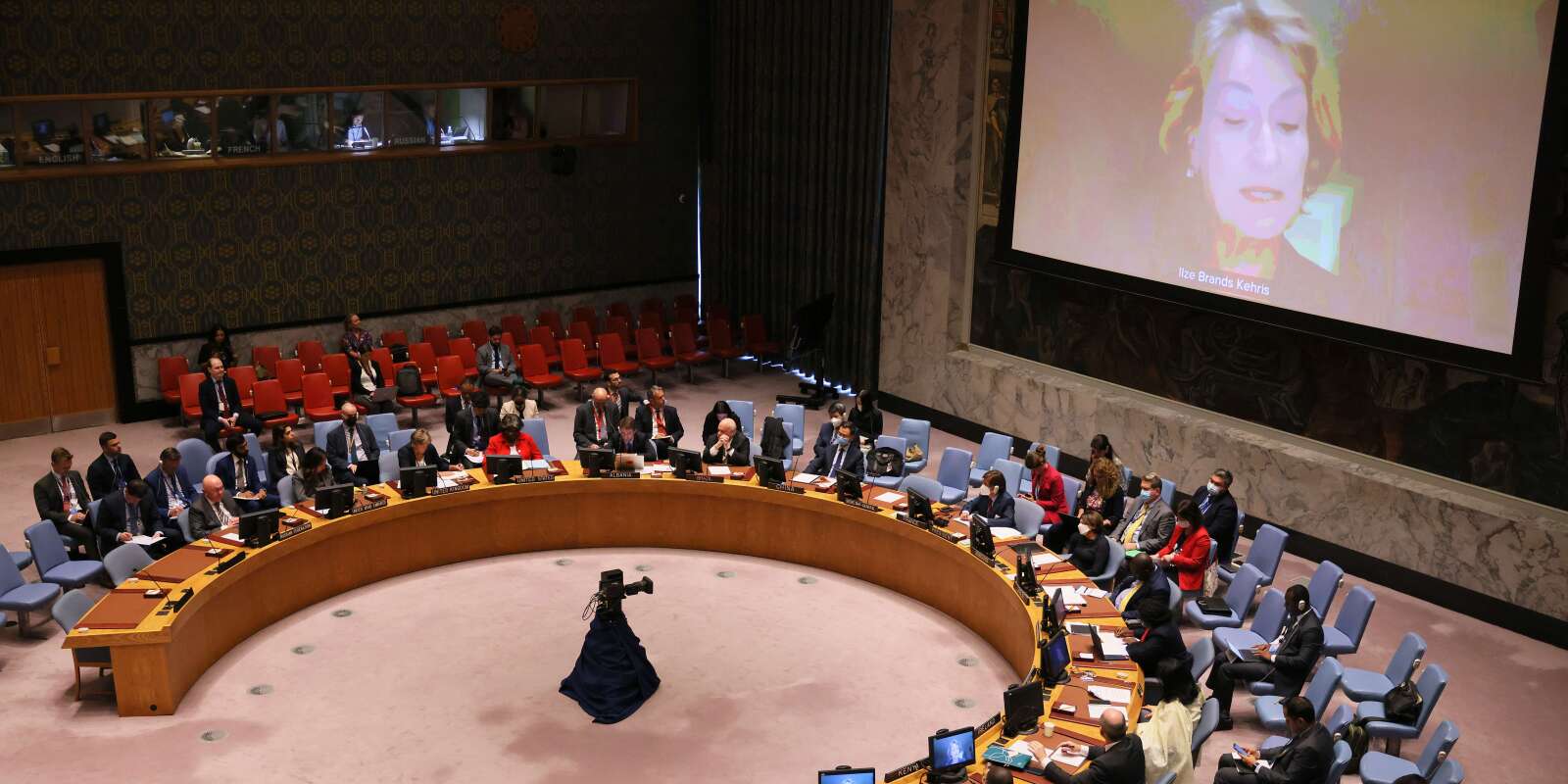 Ilze Brands Kehris, sous-secrétaire générale aux droits de l’homme, s’exprime devant le conseil de sécurité de l’ONU, le 7 septembre 2022.