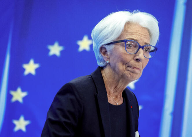 Christine Lagarde, President of the European Central Bank, in Frankfurt, 21 July 2022.