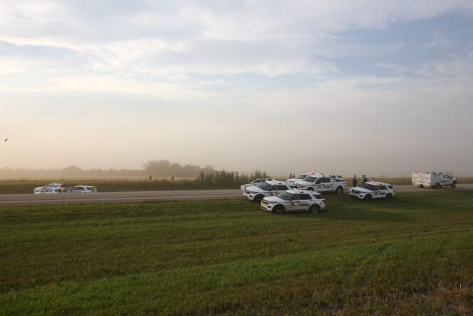 Miles Sanderson was arrested near Interstate 11 in Weldon, Saskatchewan on September 7, 2022. 