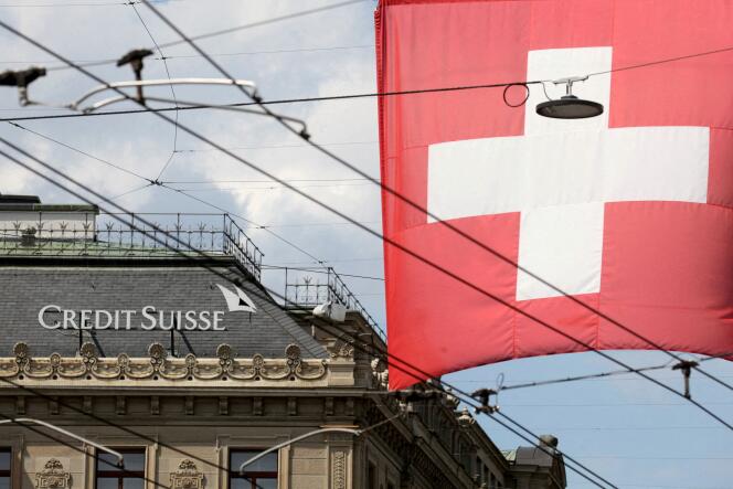 The headquarters of Credit Suisse, in Zurich (Switzerland), on July 27, 2022.