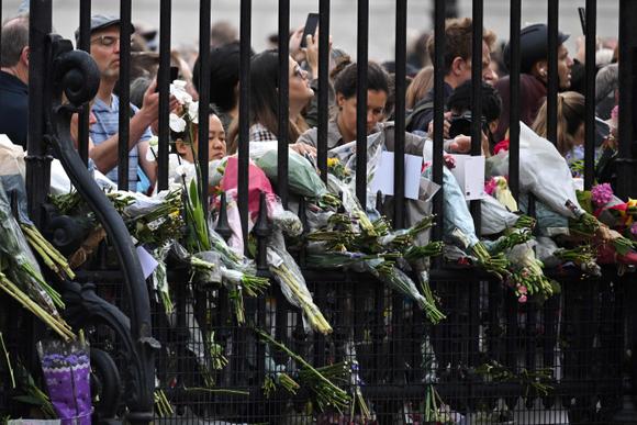 Frente al Palacio de Buckingham, 9 de septiembre de 2022.