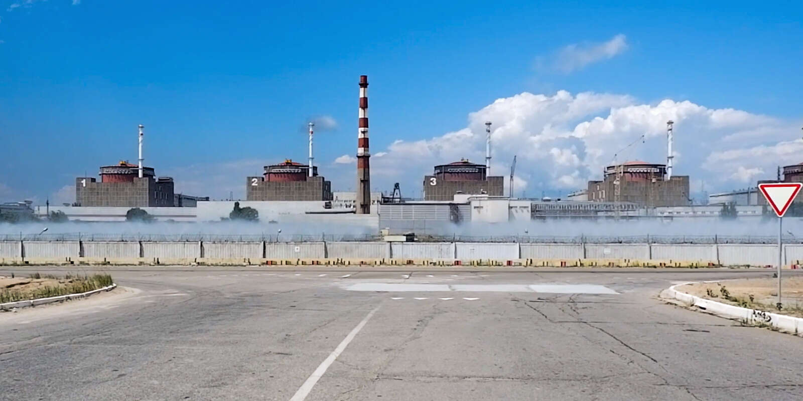 La centrale nucléaire de Zaporijia, 7 août 2022.