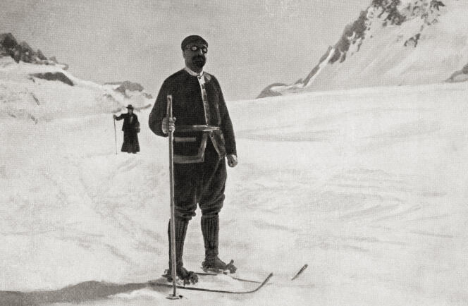 Jean-Baptiste August Étienne Charcot lors de sa deuxième expédition dans les régions antarctiques de 1908 à 1910, extrait de Heroes of Modern Adventure, publié en 1927.