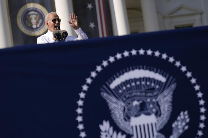 US President Joe Biden at the White House, Washington, D.C., September 13, 2022.