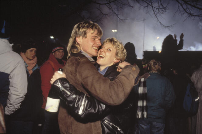 Berlin jubilant on New Year's Eve 1989.